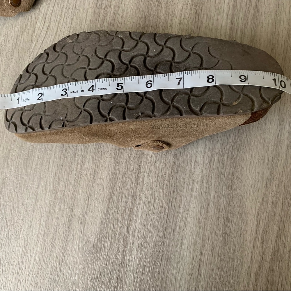 Birkenstock Brown Suede Clogs - Picture 12 of 13